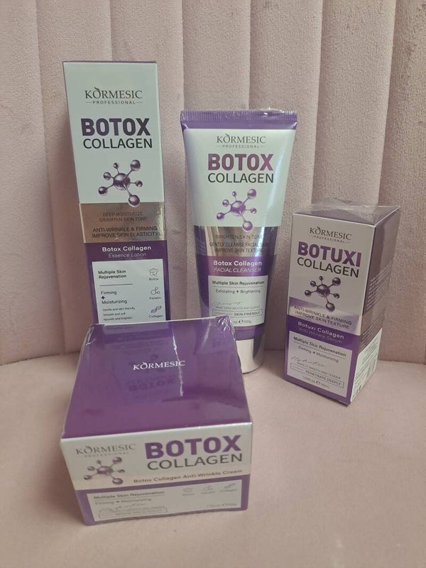 Lote kormesic limpiador facial + serum+ locion + crema hidratante