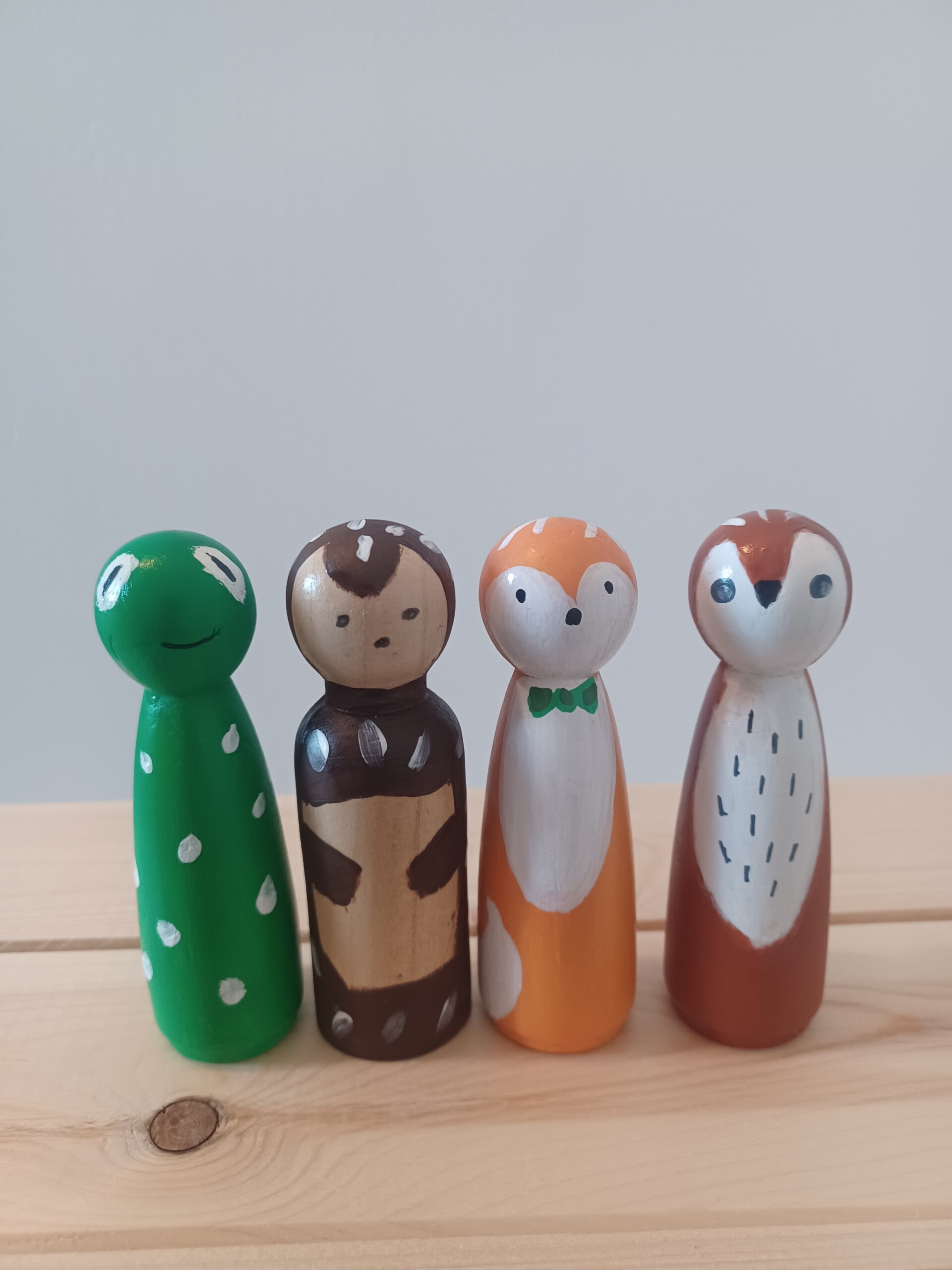 Bosdieren Peg Doll Set – 9 cm