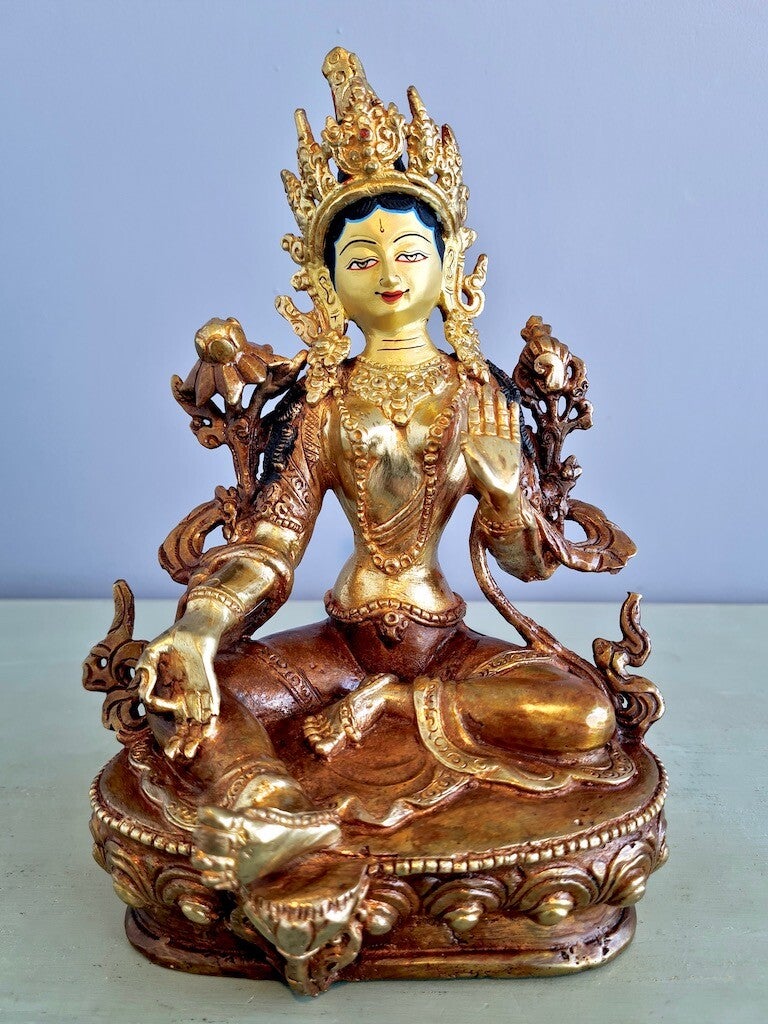 Groene Tara goldface 21 cm