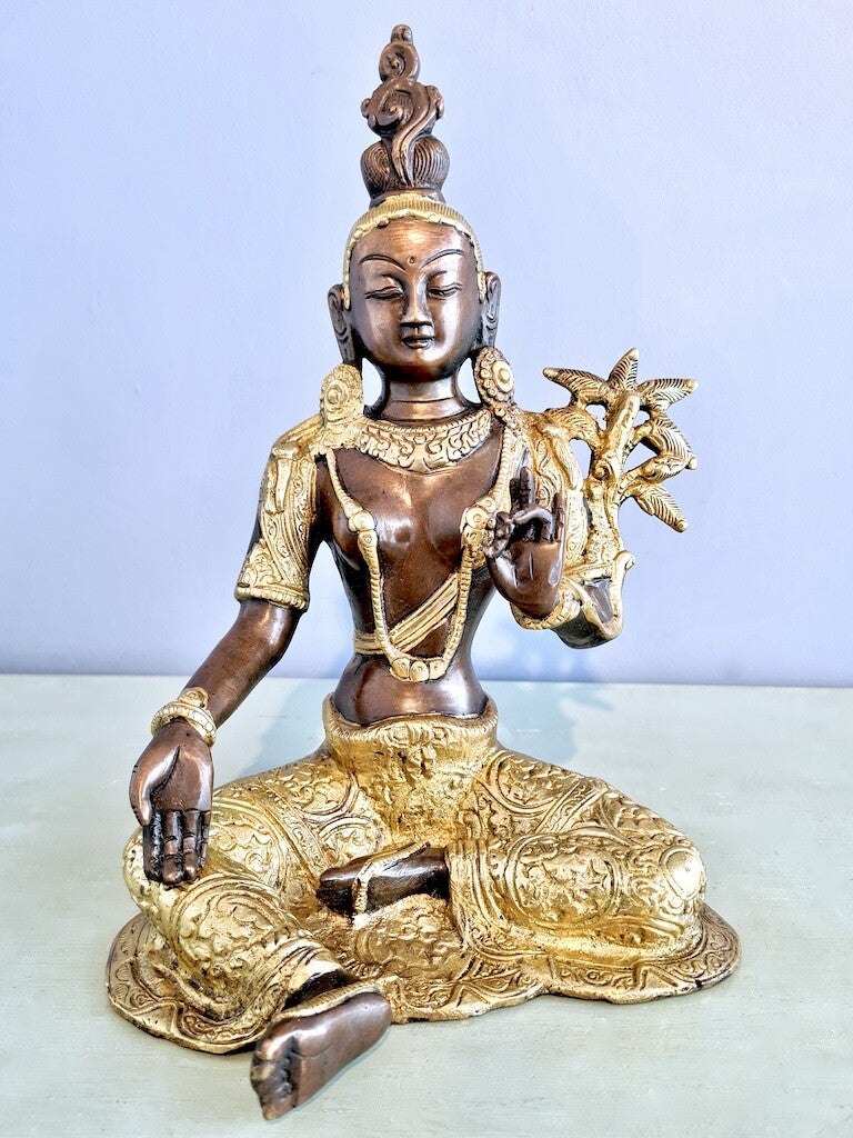 Groene Tara beeld 27 cm