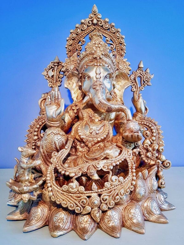 Ganesha beeld brons 37 cm