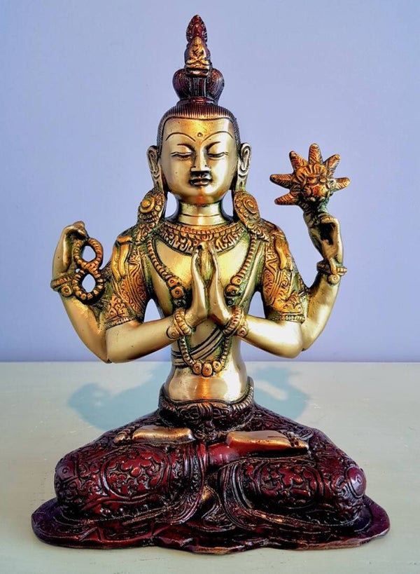 Chenrezig beeld brons 26 cm