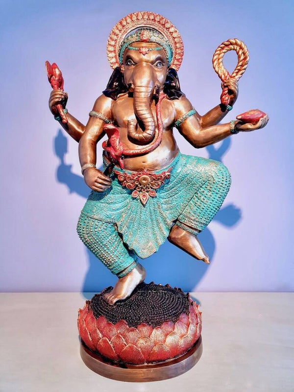 Dansende Ganesha brons 59 cm