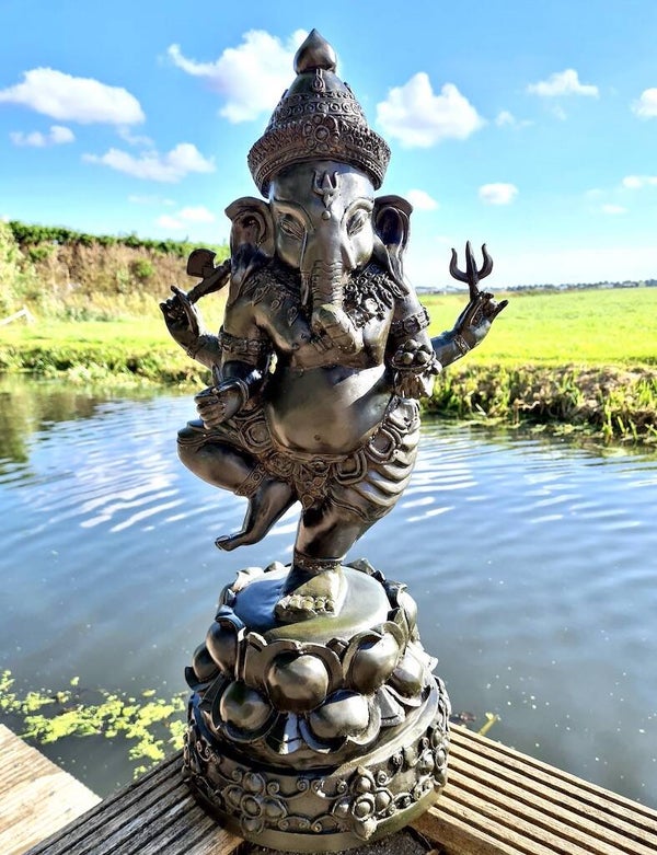 Dansende Ganesha beeld brons 70 cm