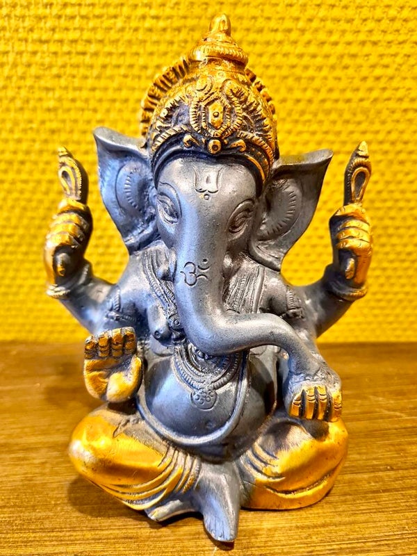 Ganesha beeld brons 14 cm India