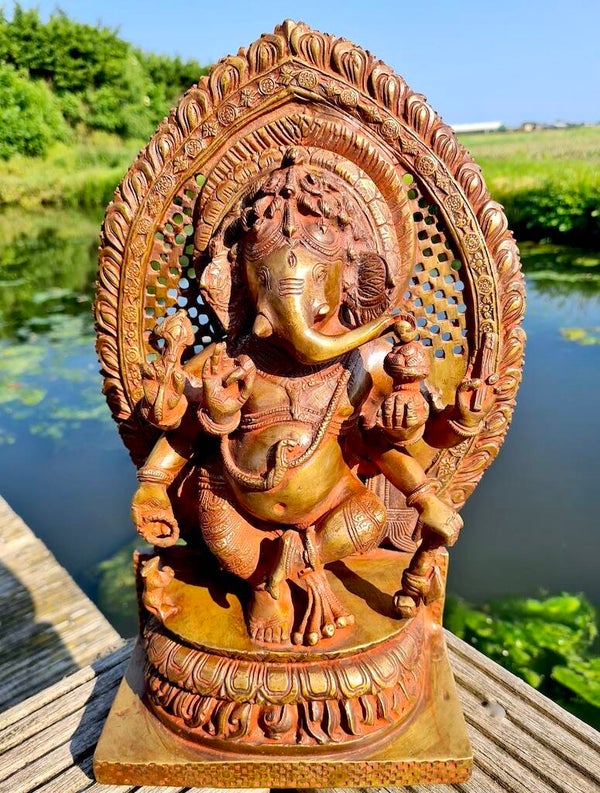 Dansende Ganesha brons 36 cm