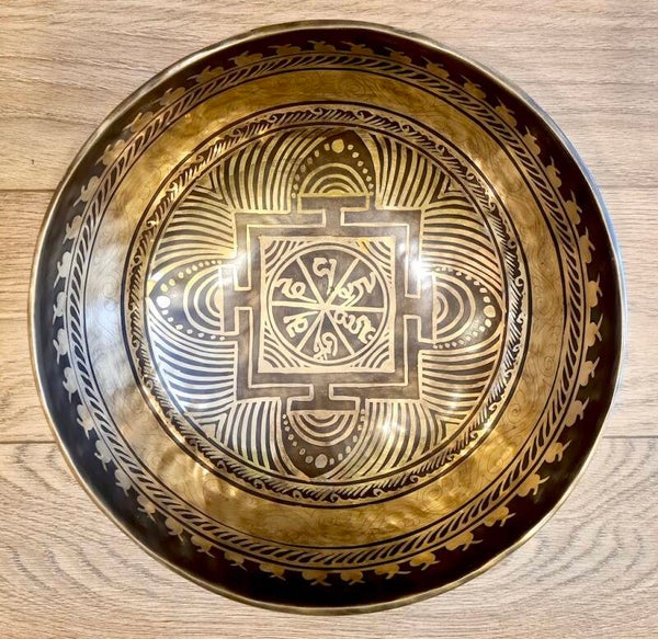 Klankschaal Tibet Yantra 26 cm