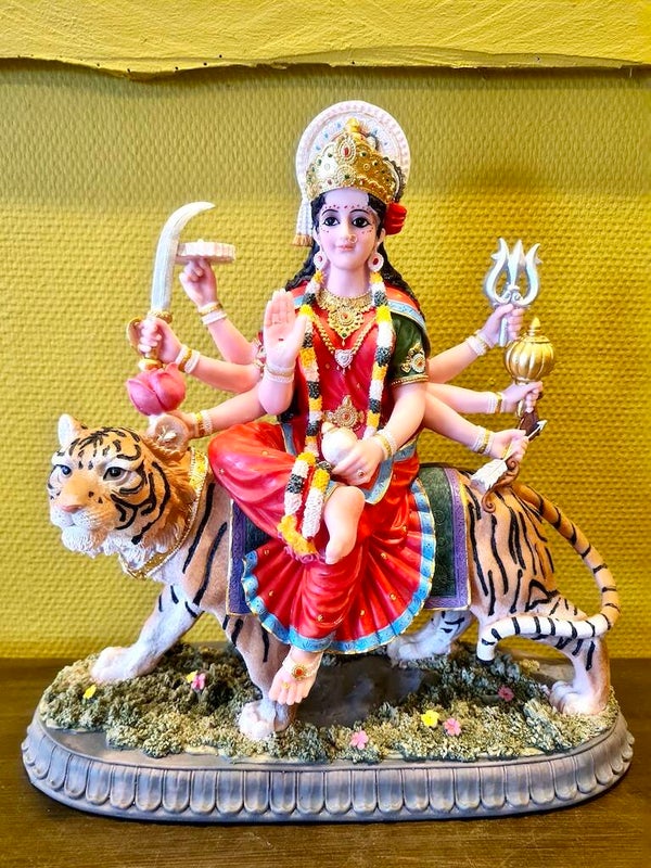 Durga beeld resin 38 cm