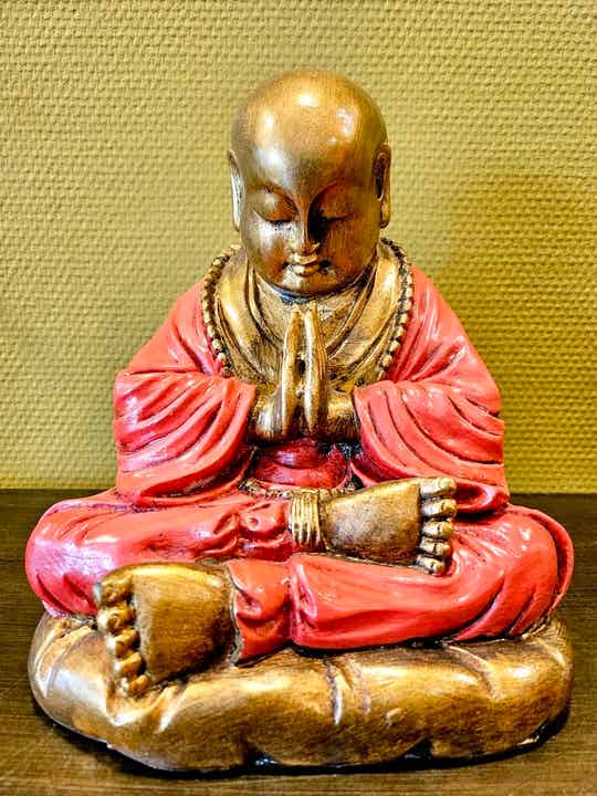 Shaolin monnik beeld 23 cm