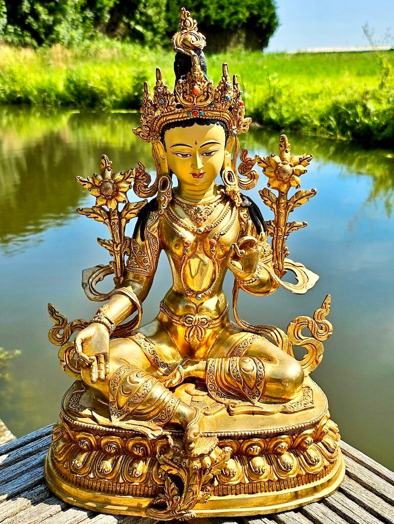 Groene Tara topstuk 33 cm