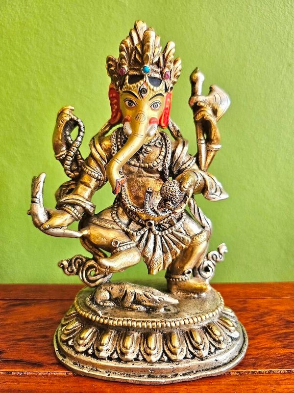 Ganesha beeld brons 15 cm