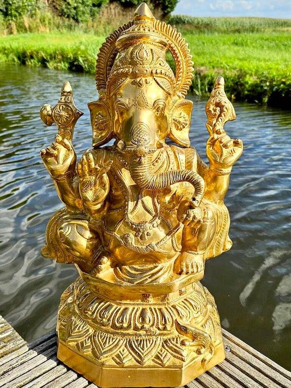 Ganesha beeld brons 44 cm