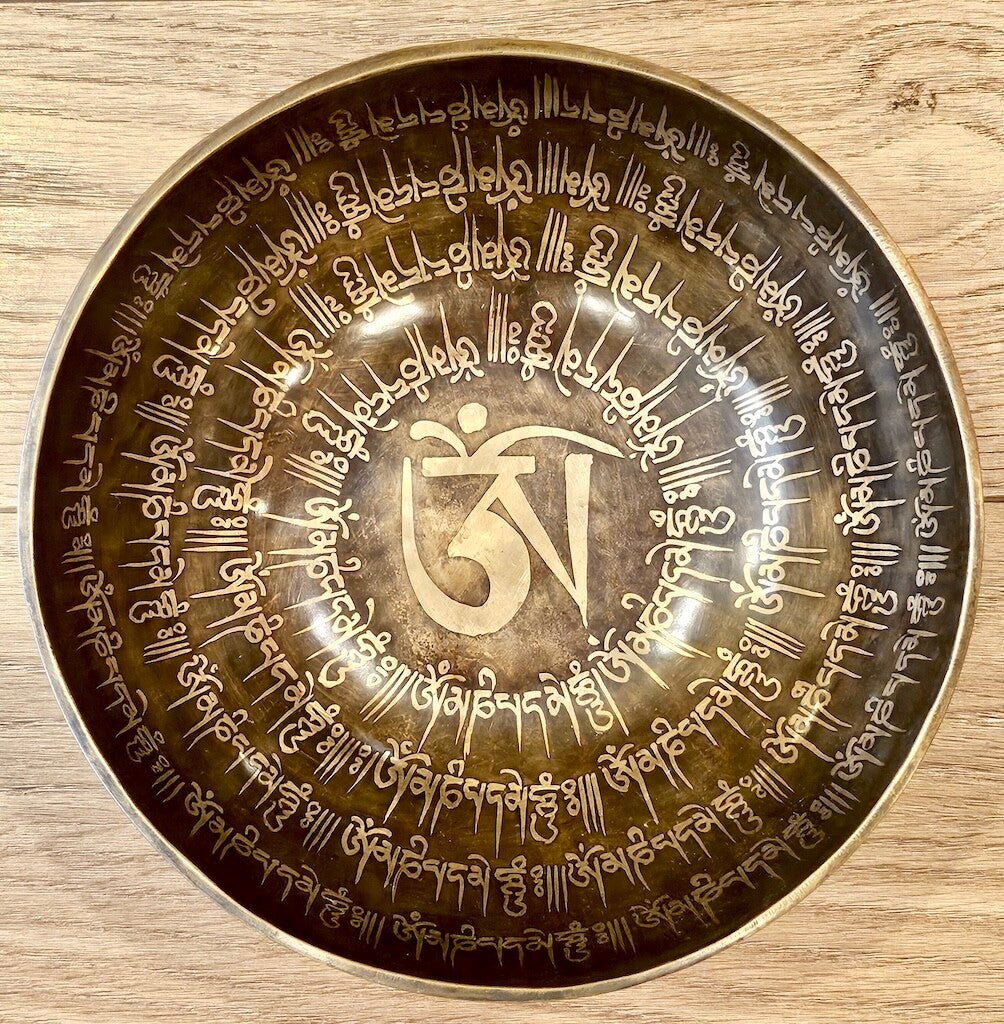 Klankschaal Tibet Yantra 19 cm