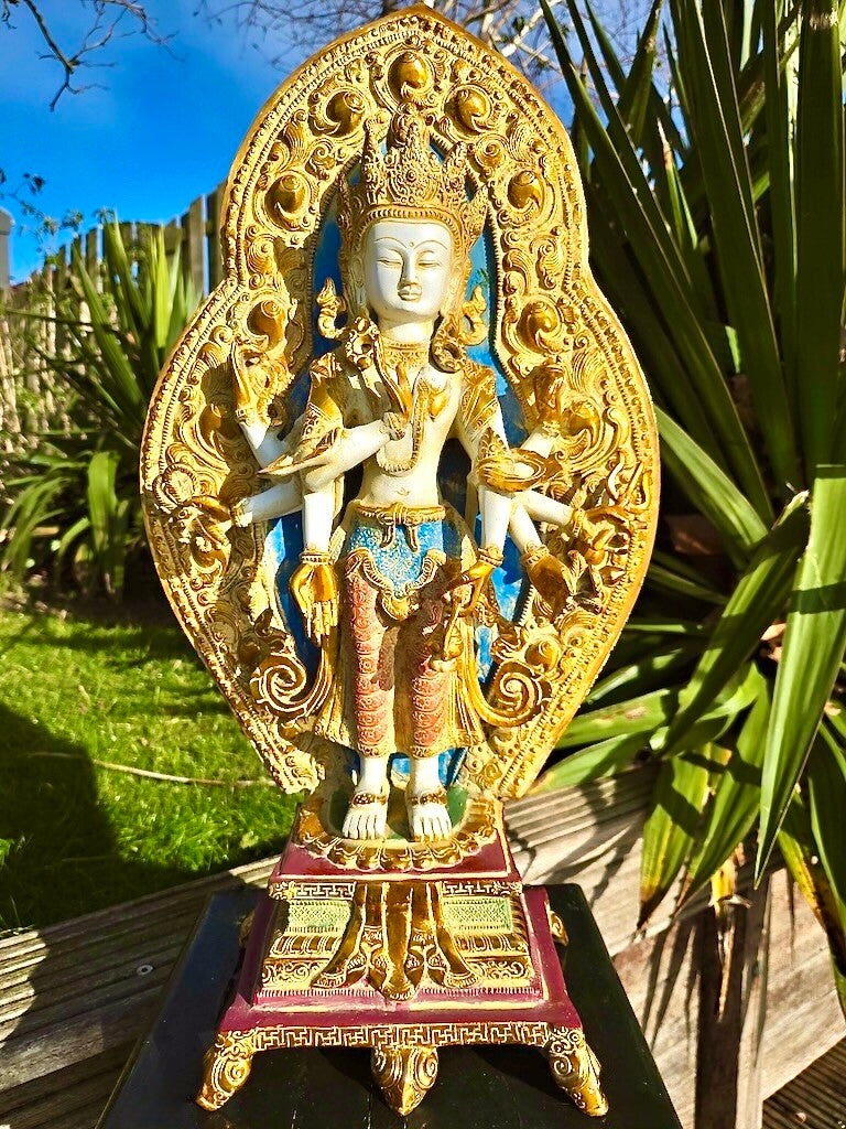 Avalokiteshvara beeld brons 51 cm