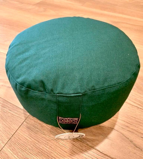 Meditatiekussen groen biokatoen (OCS)