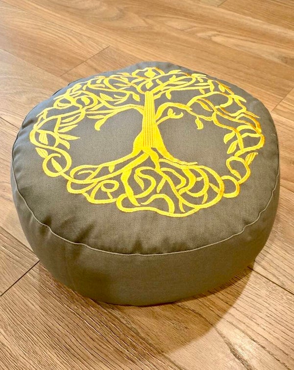 Meditatiekussen levensboom biokatoen (OCS)