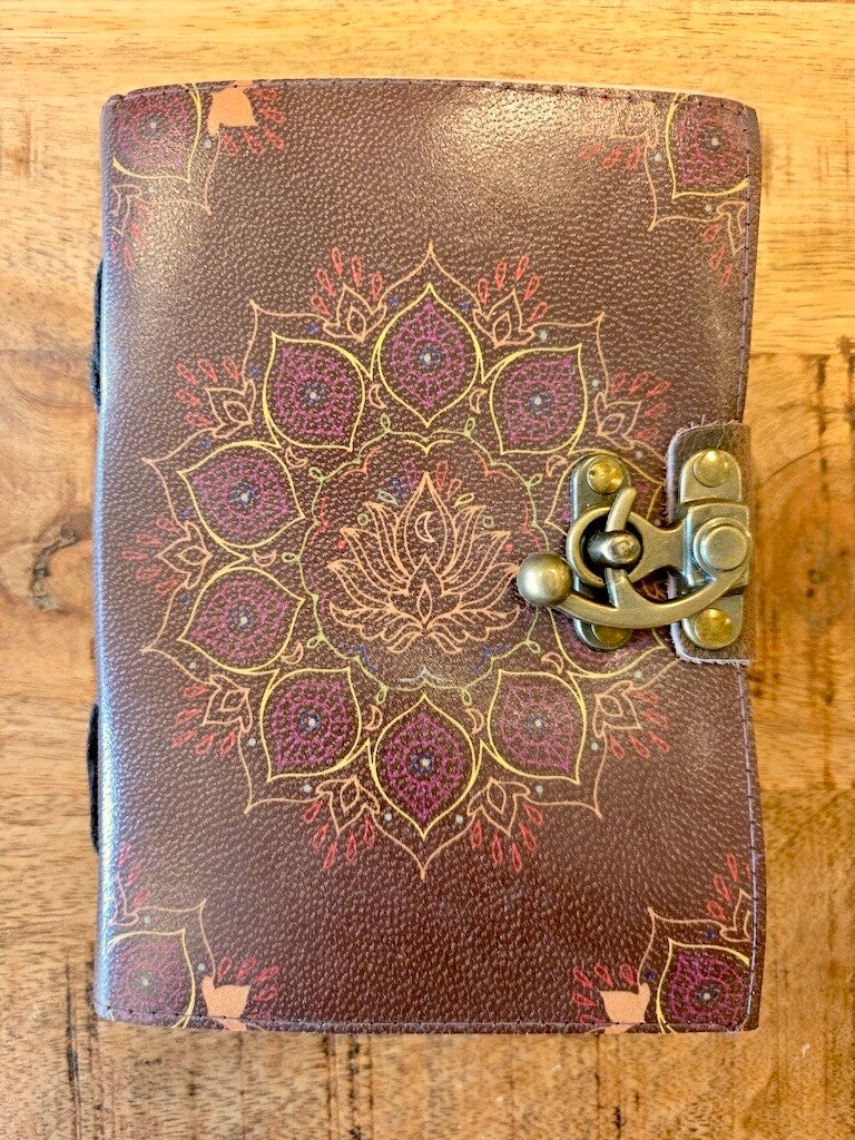 Notitieboek leer met mandala