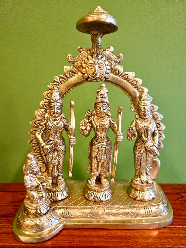 Ram Darbar beeld messing 21 cm