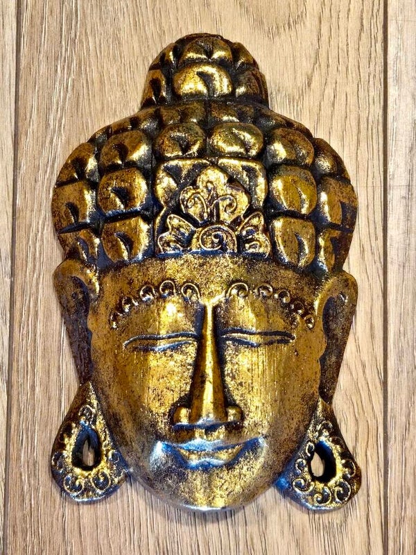 Boeddha maskers Bali hout 19 cm