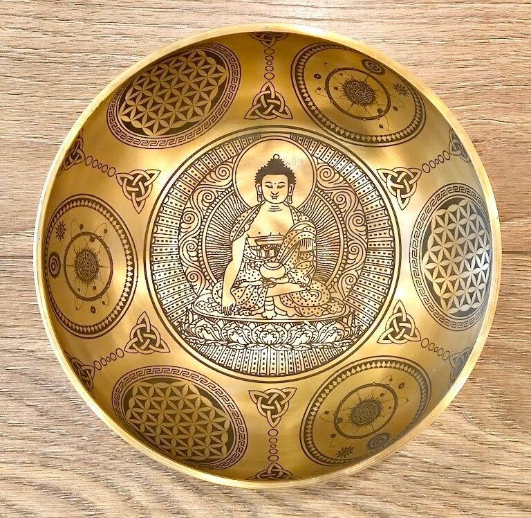 Klankschaal India Boeddha 20 cm