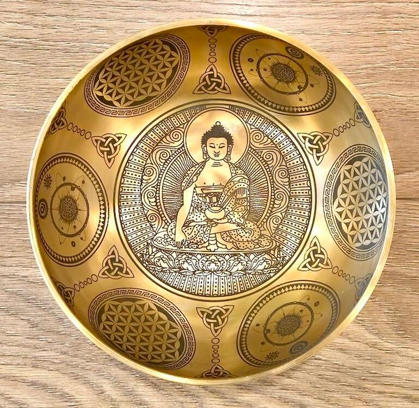 Klankschaal India Boeddha 20 cm