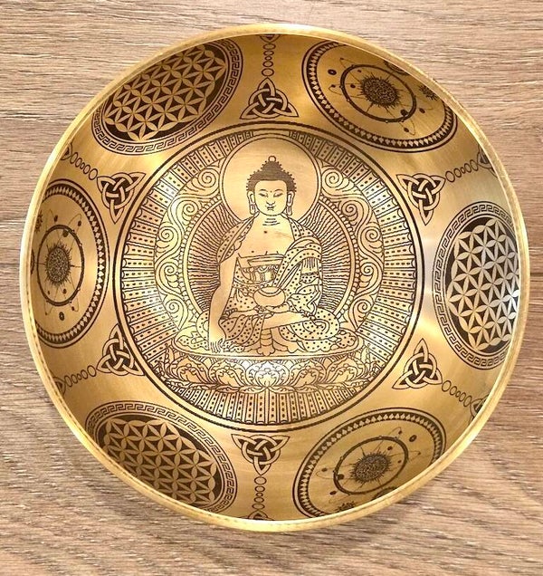 Klankschaal India Boeddha 18 cm