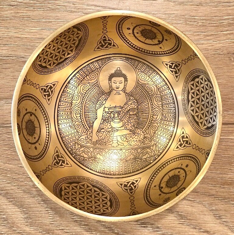 Klankschaal India Boeddha 15 cm