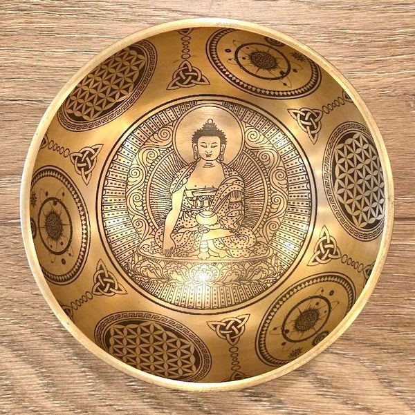 Klankschaal India Boeddha 15 cm