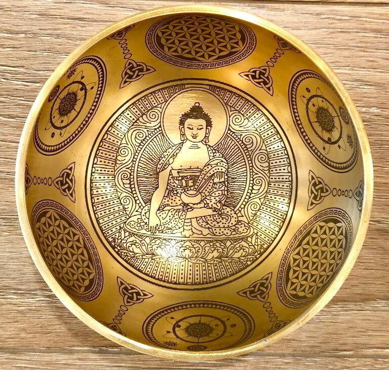 Klankschaal India Boeddha 13 cm