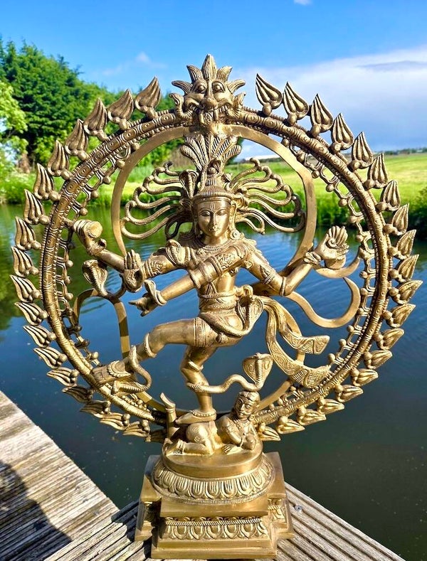 Dansende Shiva messing 63 cm