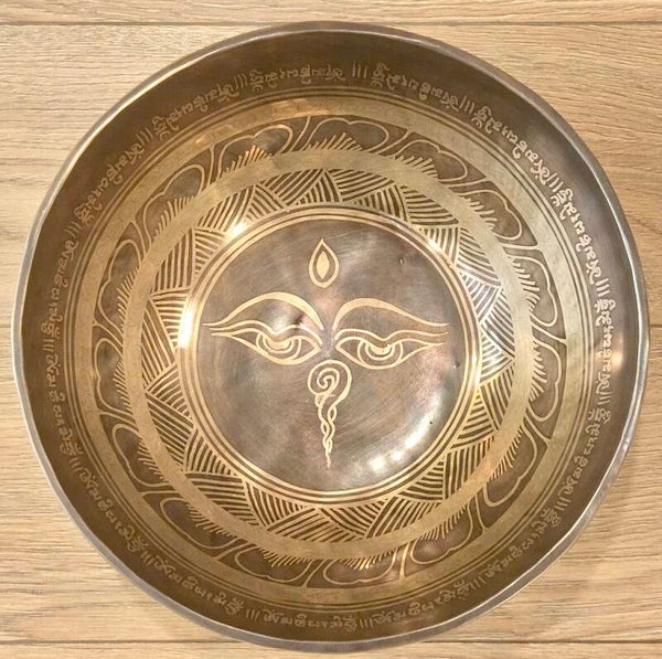 Klankschaal Tibet Eyes 24 cm