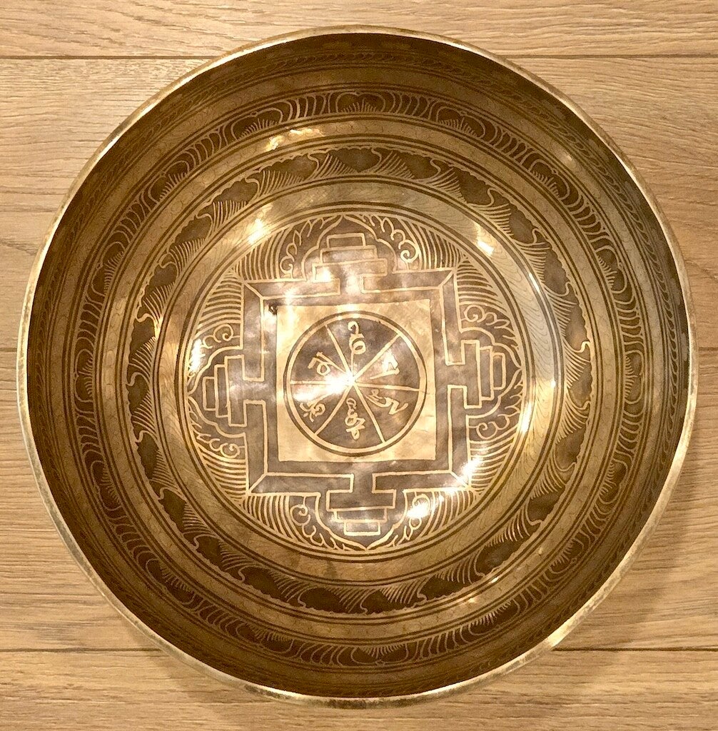 Klankschaal Tibet Yantra 33 cm