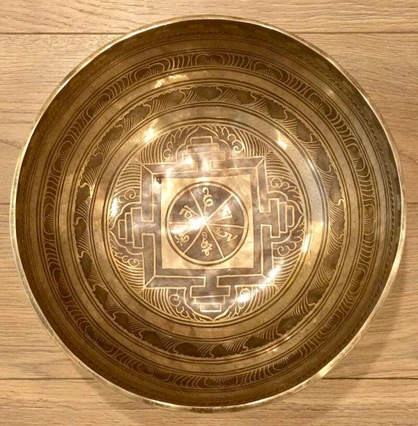 Klankschaal Tibet Yantra 33 cm