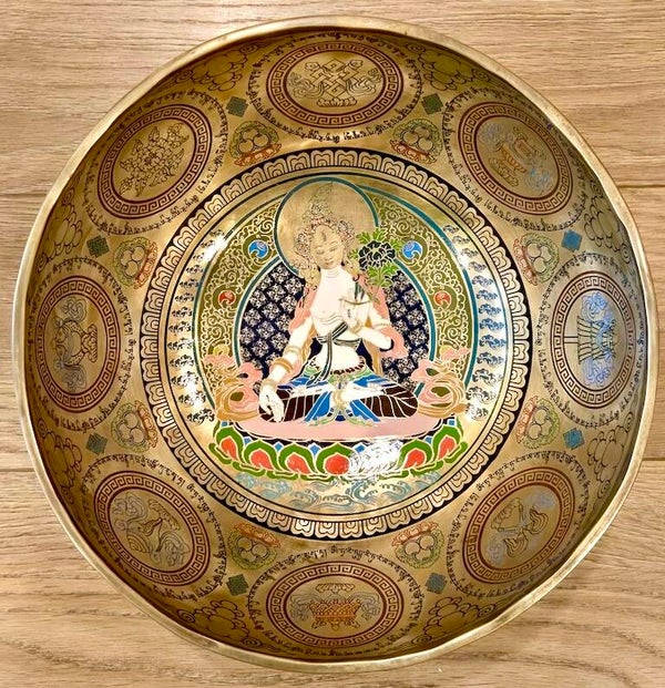 Klankschaal Witte Tara 31 cm