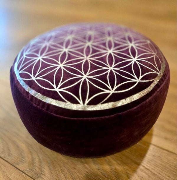 Meditatiekussen bloem katoenfluweel