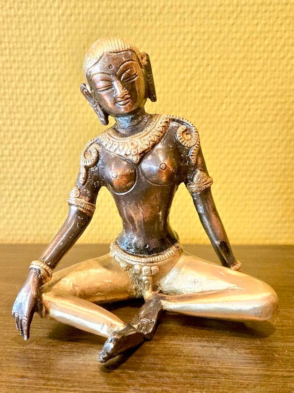 Parvati beeld brons 14 cm