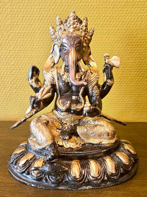 Ganesha beeld brons 20 cm