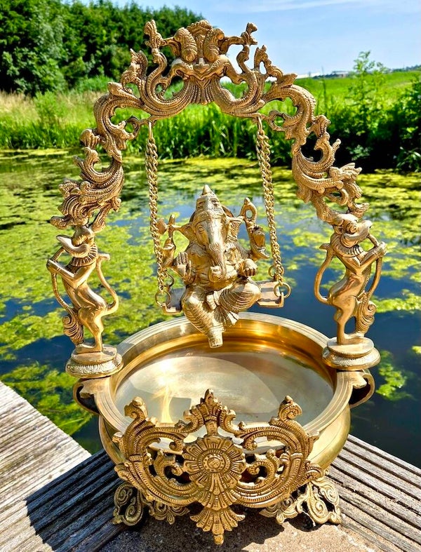 Ganesha beeld messing India 51 cm