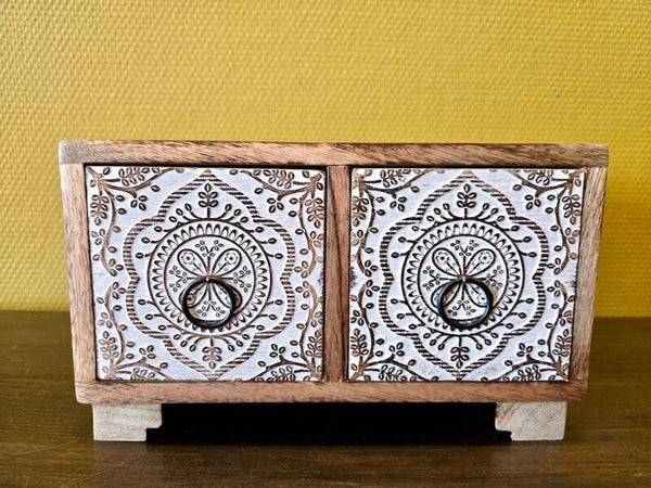 Ladenkastje India hout 24 cm