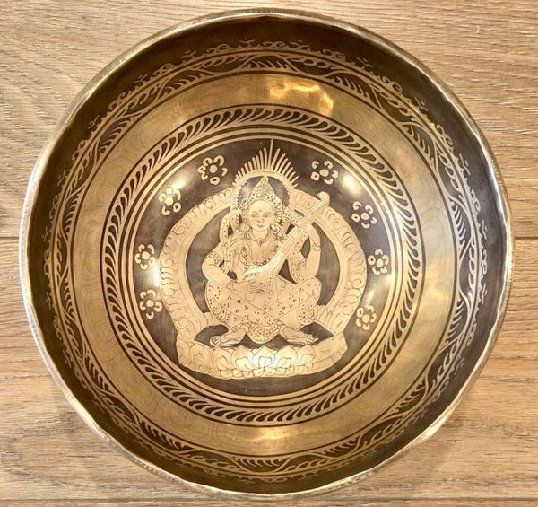 Klankschaal Tibet Sarasvati 27 cm