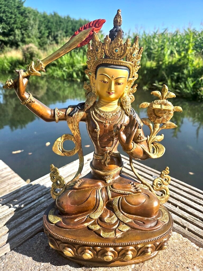 Goldface Manjushri beeld 33 cm