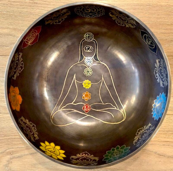 Klankschaal 7 Chakra's 38 cm