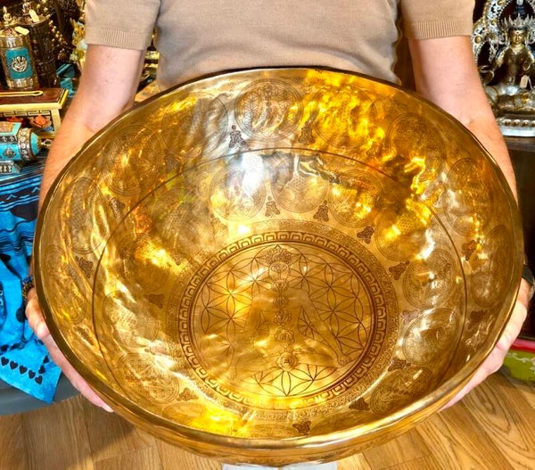 Klankschaal waar je in kunt staan 51 cm