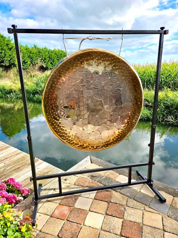 Mandala spiegel gong 90 cm
