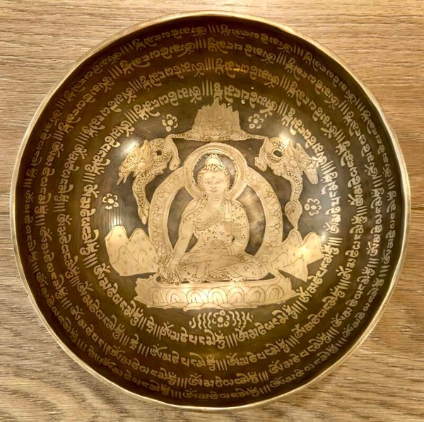 Klankschaal Tibet Boeddha 27 cm