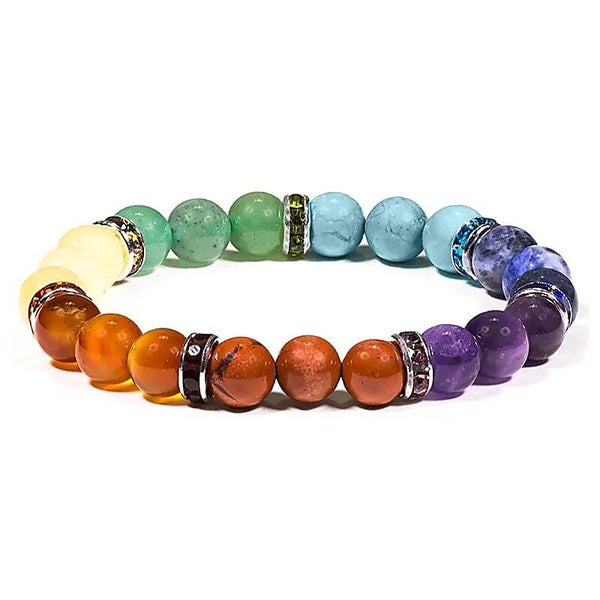 Armband 7 Chakra's elastisch