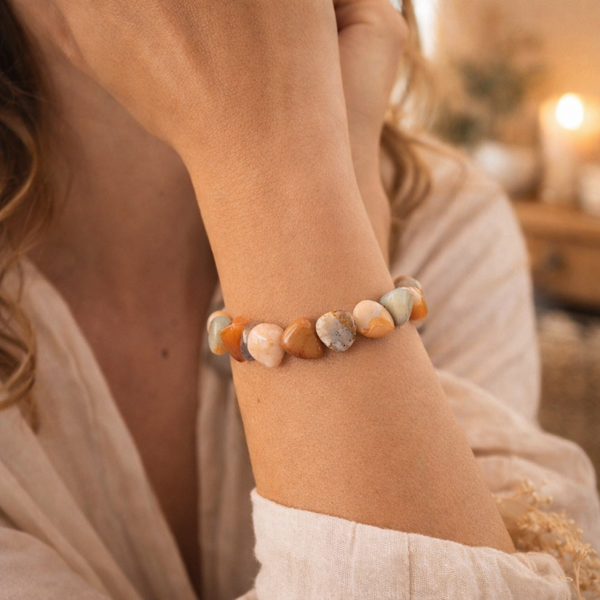 Armband Amazoniet hartvormig