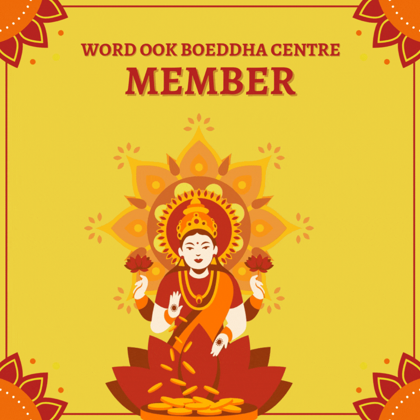 Lid en member van Boeddha centre