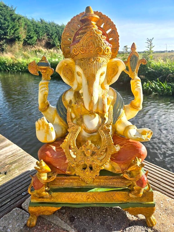 Topstuk Ganesha beeld brons 59 cm