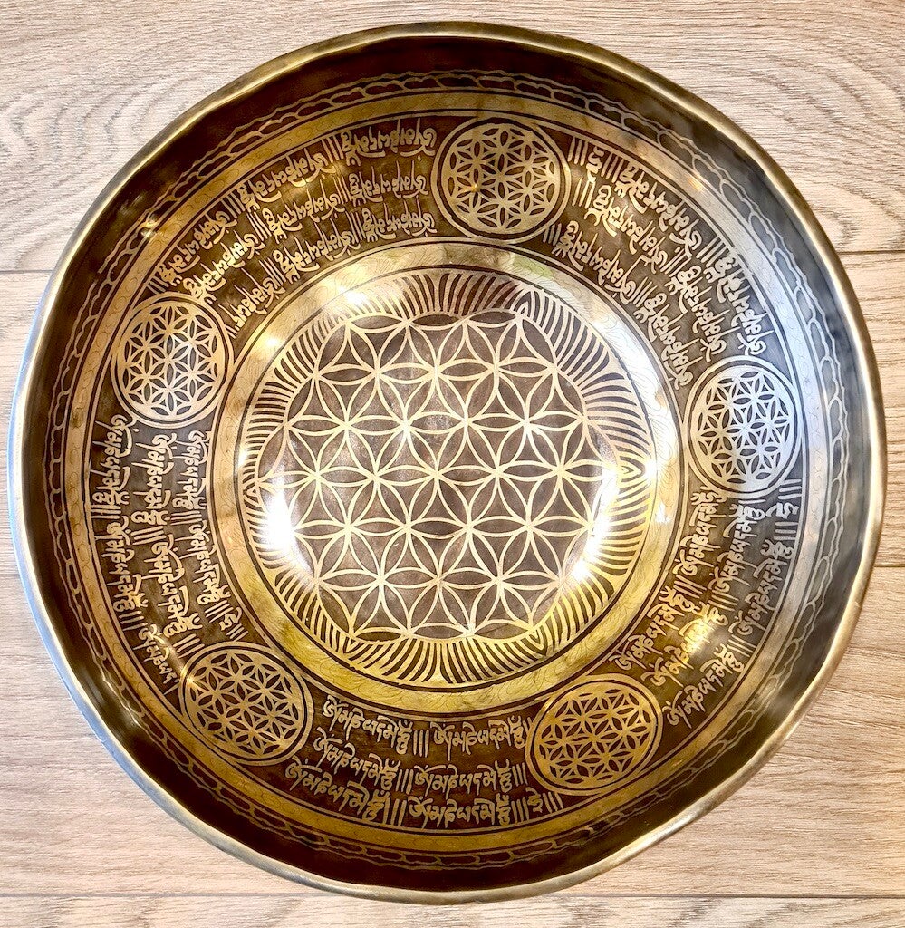 Klankschaal Tibet Bloem 32 cm